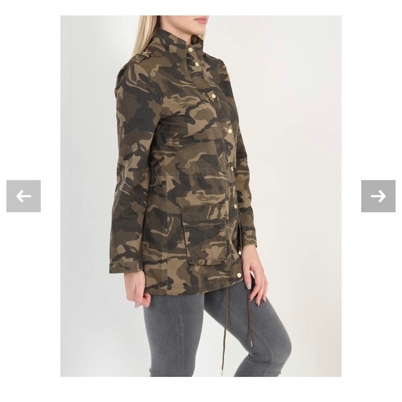 Dex Tab Sleeve Cargo Army Jacket Camo size Small